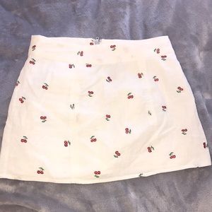 Forever 21 cherry miniskirt.